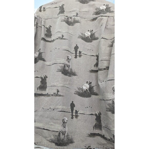 Columbia Green River Lodge Retriever Dogs Hunting Long sleeve shirt Size .M - Picture 10 of 12